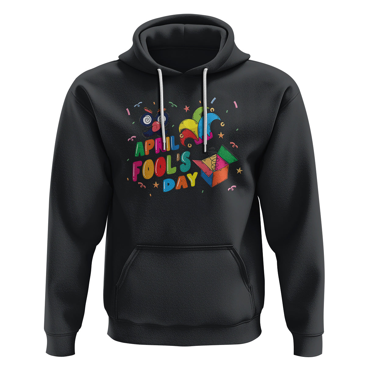 Funny April Fool's Day Pranks Jester Hat Hoodie - Wonder Print Shop