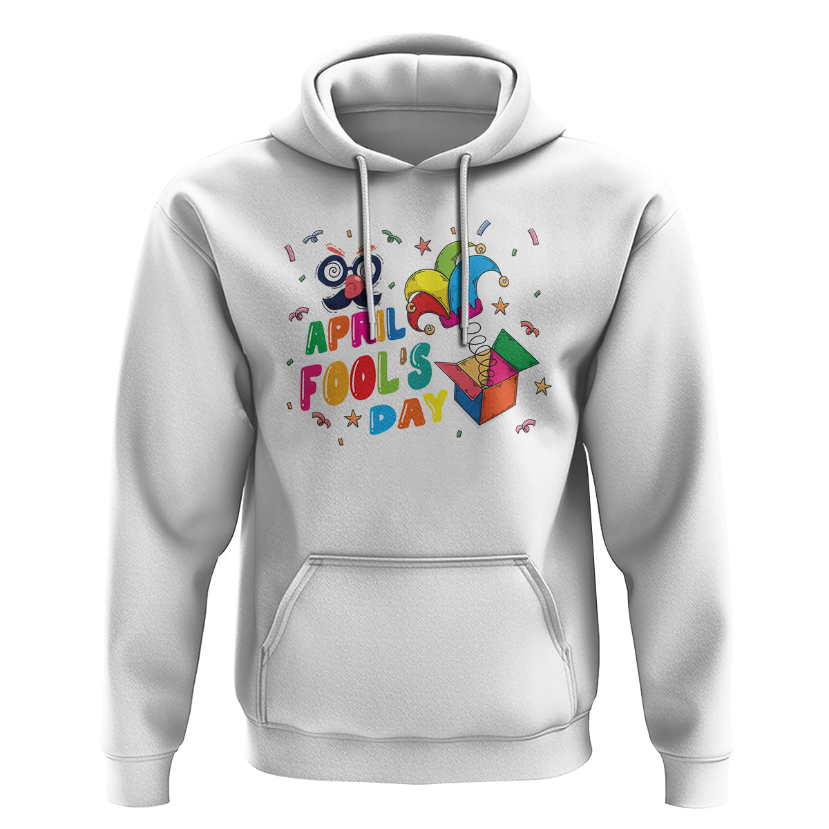 Funny April Fool's Day Pranks Jester Hat Hoodie - Wonder Print Shop