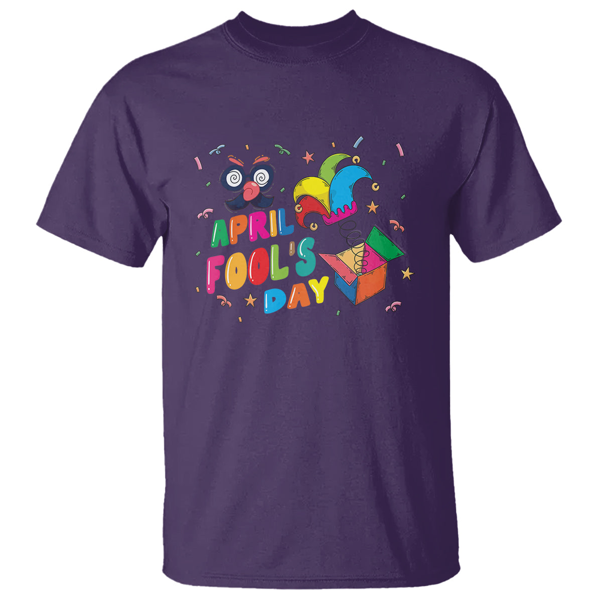 Funny April Fool's Day Pranks Jester Hat T Shirt - Wonder Print Shop