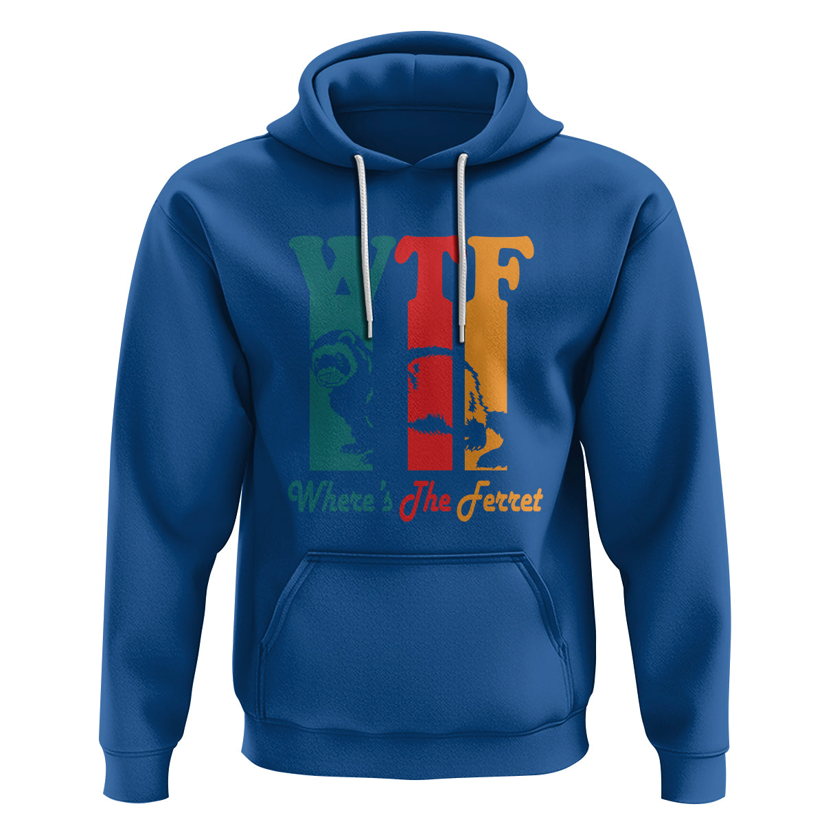 WTF Where's The Ferret Funny Hoodie - Wonder Print Shop