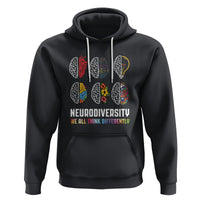 Neurodiversity Hoodie We All Think Differently Autism ADHD ASD - Wonder Print Shop