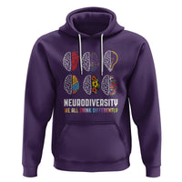 Neurodiversity Hoodie We All Think Differently Autism ADHD ASD - Wonder Print Shop