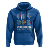 Neurodiversity Hoodie We All Think Differently Autism ADHD ASD - Wonder Print Shop