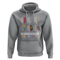 Neurodiversity Hoodie We All Think Differently Autism ADHD ASD - Wonder Print Shop