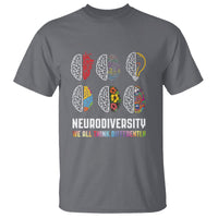Neurodiversity T Shirt We All Think Differently Autism ADHD ASD - Wonder Print Shop
