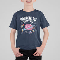 Neurodiversity T Shirt For Kid Neurodiverse Funny Brain Universe Autism ADHD ASD - Wonder Print Shop