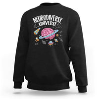 Neurodiversity Sweatshirt Neurodiverse Funny Brain Universe Autism ADHD ASD - Wonder Print Shop