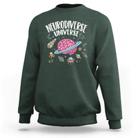 Neurodiversity Sweatshirt Neurodiverse Funny Brain Universe Autism ADHD ASD - Wonder Print Shop