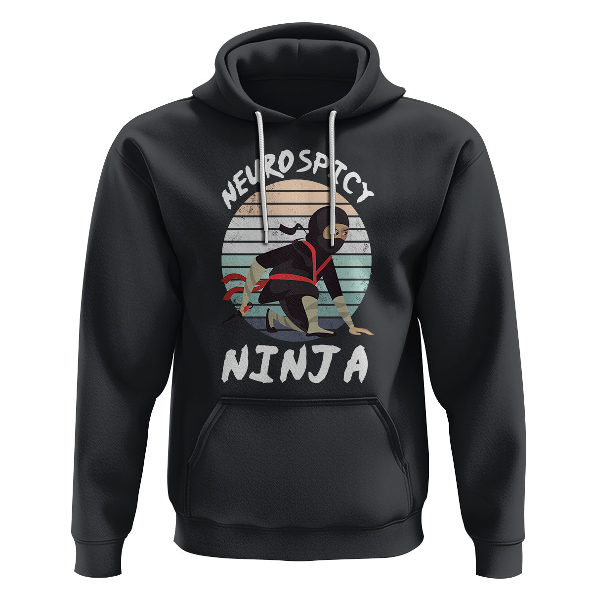 Neurodiversity Hoodie Neurospicy Ninja Autism ADHD ASD - Wonder Print Shop