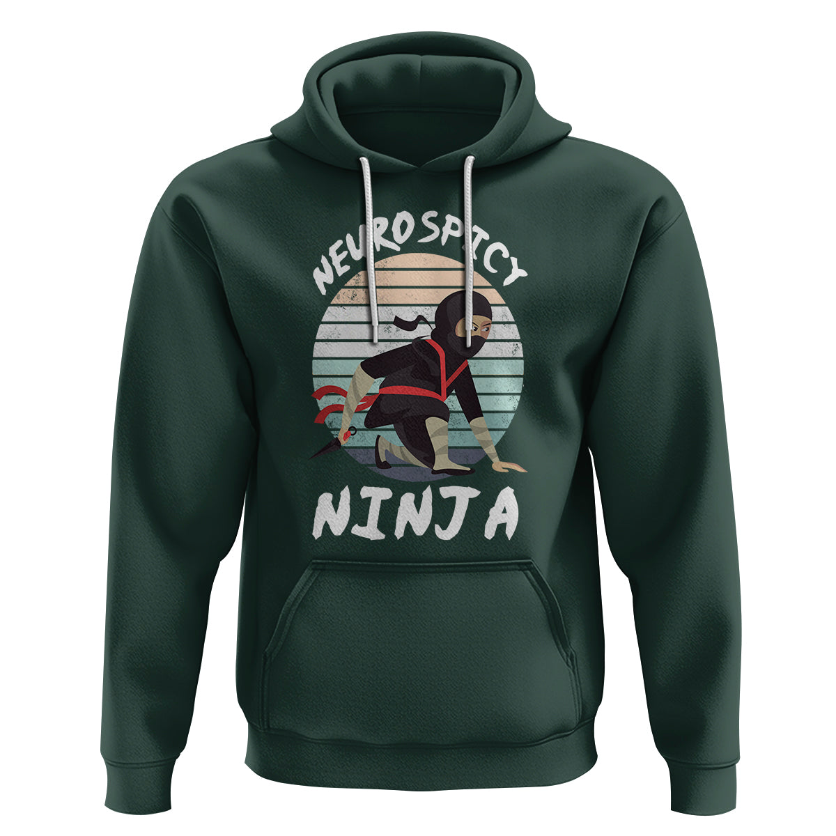 Neurodiversity Hoodie Neurospicy Ninja Autism ADHD ASD - Wonder Print Shop