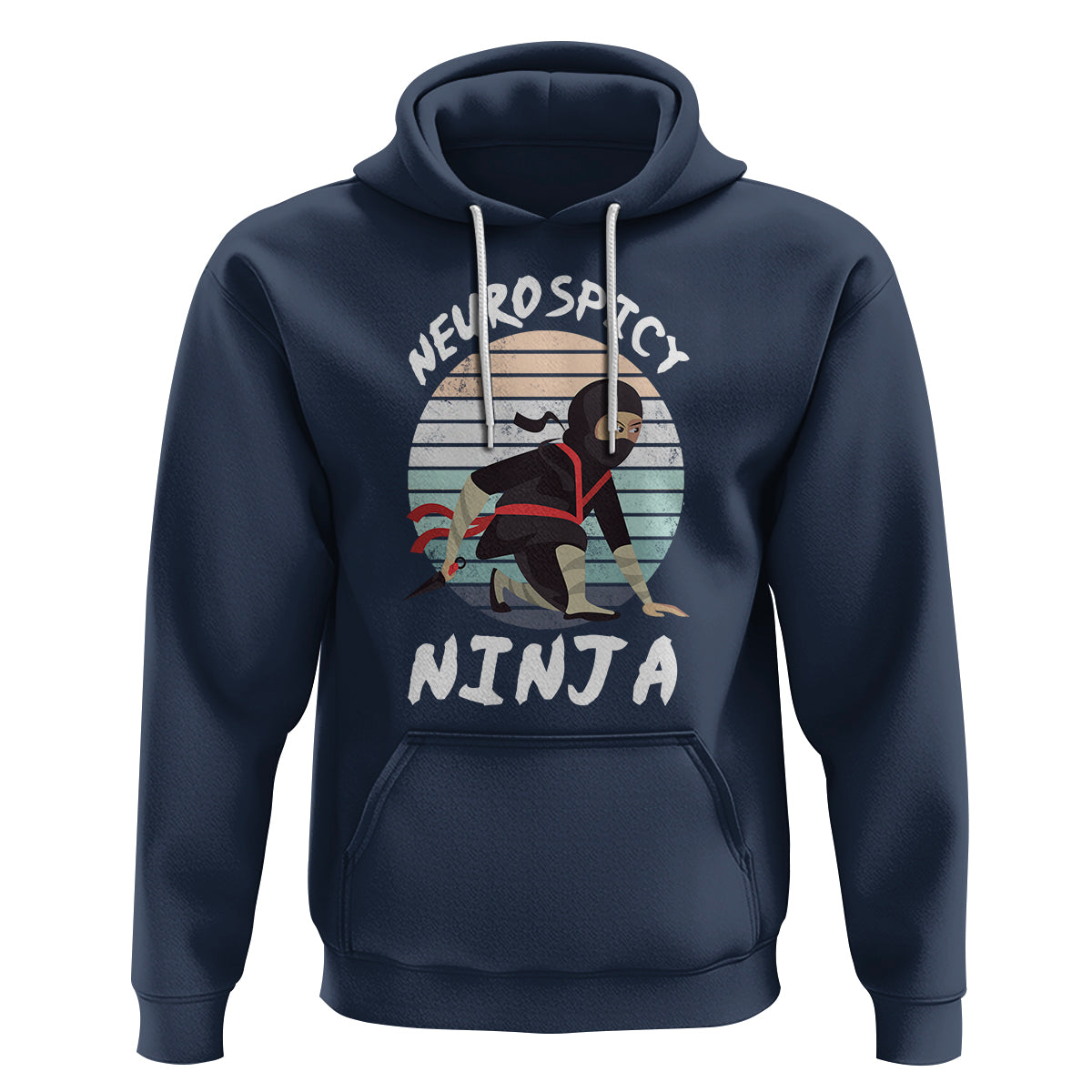 Neurodiversity Hoodie Neurospicy Ninja Autism ADHD ASD - Wonder Print Shop