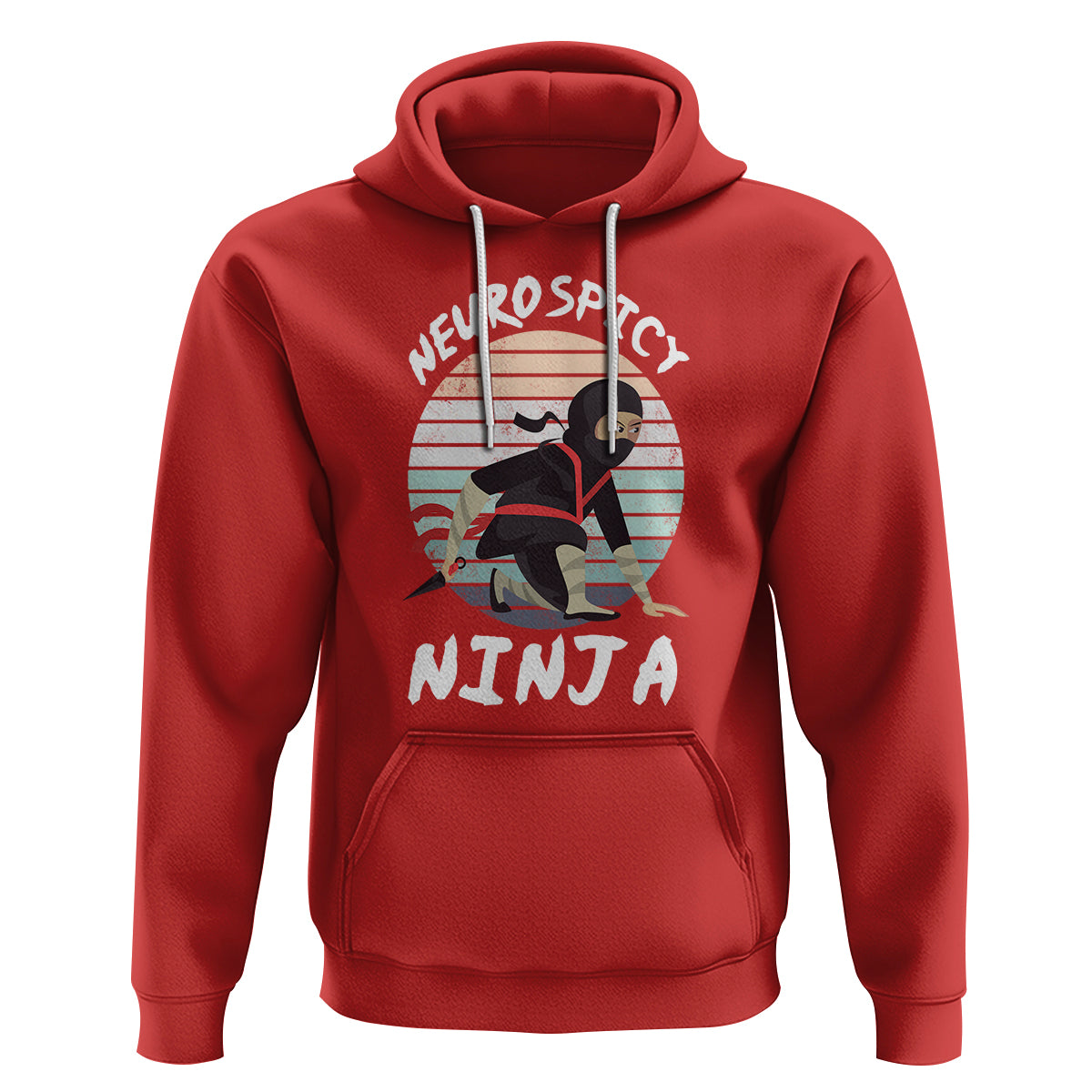 Neurodiversity Hoodie Neurospicy Ninja Autism ADHD ASD - Wonder Print Shop