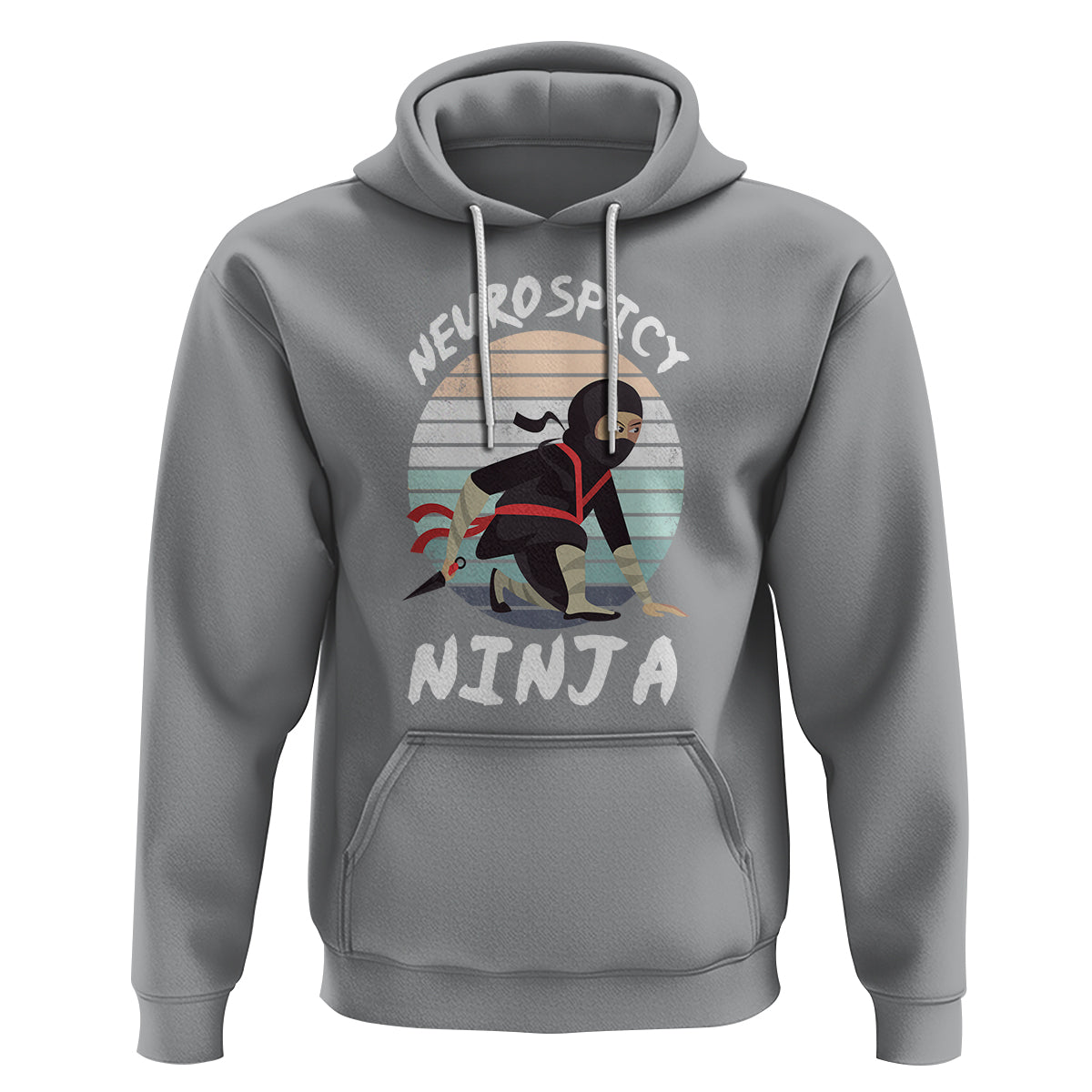 Neurodiversity Hoodie Neurospicy Ninja Autism ADHD ASD - Wonder Print Shop