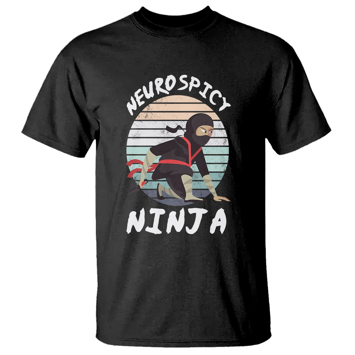 Neurodiversity T Shirt Neurospicy Ninja Autism ADHD ASD - Wonder Print Shop