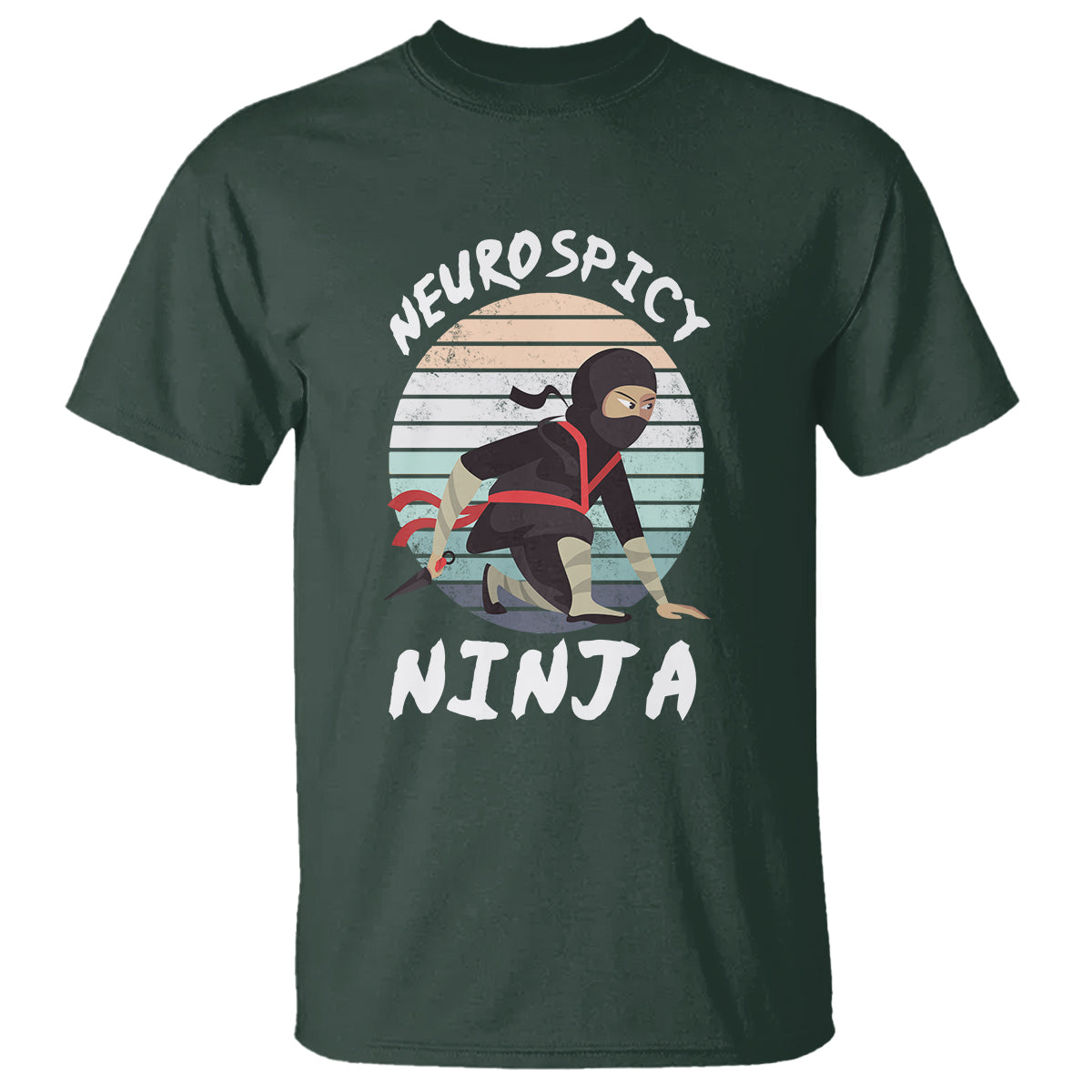 Neurodiversity T Shirt Neurospicy Ninja Autism ADHD ASD - Wonder Print Shop