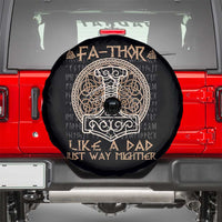 Funny Viking Dad Spare Tire Cover Fathor Like A Dad Just Way Mightier