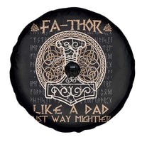Funny Viking Dad Spare Tire Cover Fathor Like A Dad Just Way Mightier