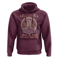 Funny Viking Dad Hoodie Fathor Like A Dad Just Way Mightier
