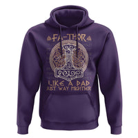Funny Viking Dad Hoodie Fathor Like A Dad Just Way Mightier