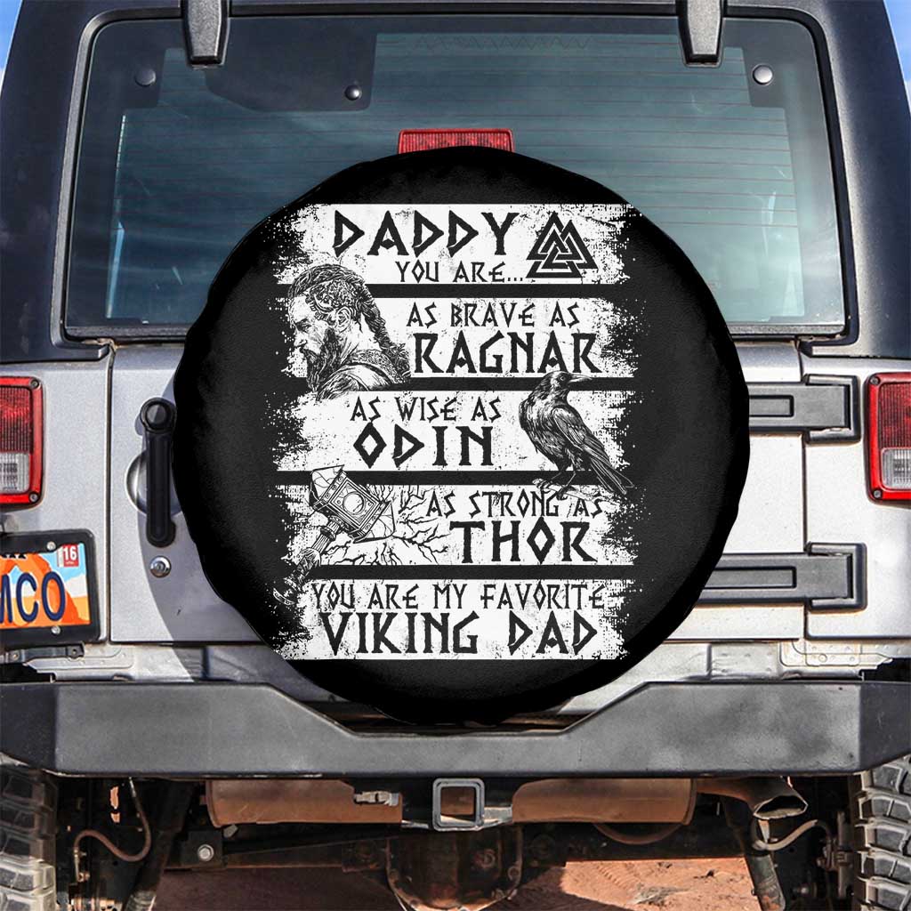 Viking Dad Spare Tire Cover As Brave As Ragnar As Wise As Odin As Strong As Thor