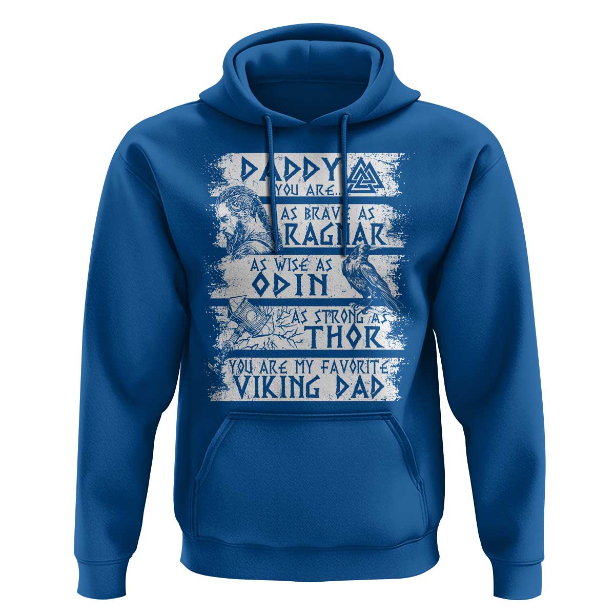 Viking Dad Hoodie As Brave As Ragnar As Wise As Odin As Strong As Thor