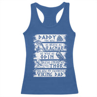 Viking Dad Racerback Tank Top As Brave As Ragnar As Wise As Odin As Strong As Thor