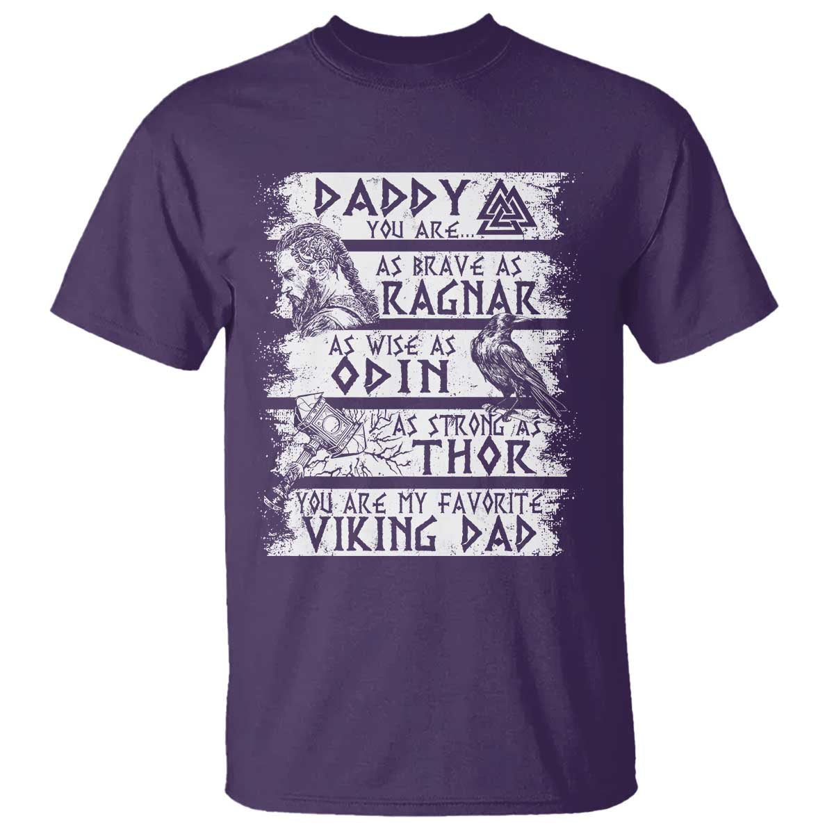 Viking Dad T Shirt As Brave As Ragnar As Wise As Odin As Strong As Thor