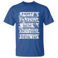 Viking Dad T Shirt As Brave As Ragnar As Wise As Odin As Strong As Thor