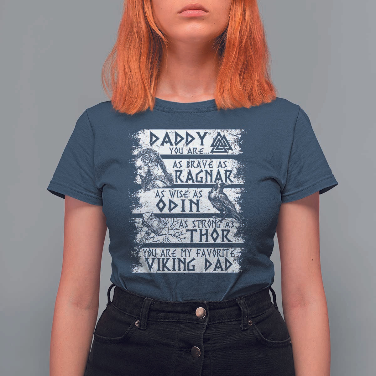 Viking Dad T Shirt For Women As Brave As Ragnar As Wise As Odin As Strong As Thor