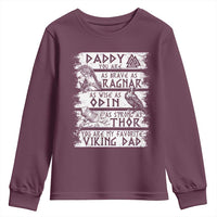 Viking Dad Youth Sweatshirt As Brave As Ragnar As Wise As Odin As Strong As Thor
