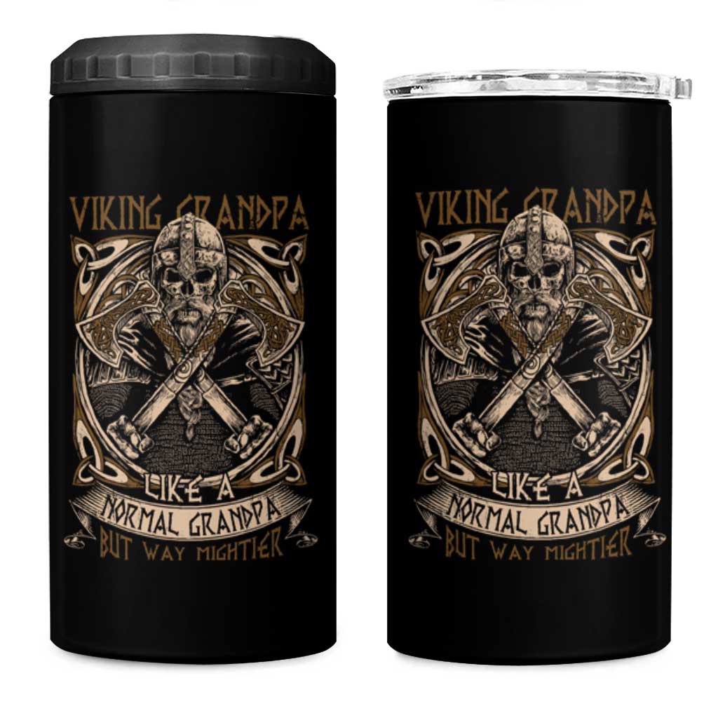 Viking Grandpa 4 in 1 Can Cooler Tumbler Like A Normal Grandpa But Way Mightier
