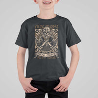 Viking Grandpa T Shirt For Kid Like A Normal Grandpa But Way Mightier