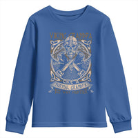 Viking Grandpa Youth Sweatshirt Like A Normal Grandpa But Way Mightier
