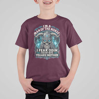 Viking T Shirt For Kid I Am A Man Of The Norse I Fear Odin And My Wife