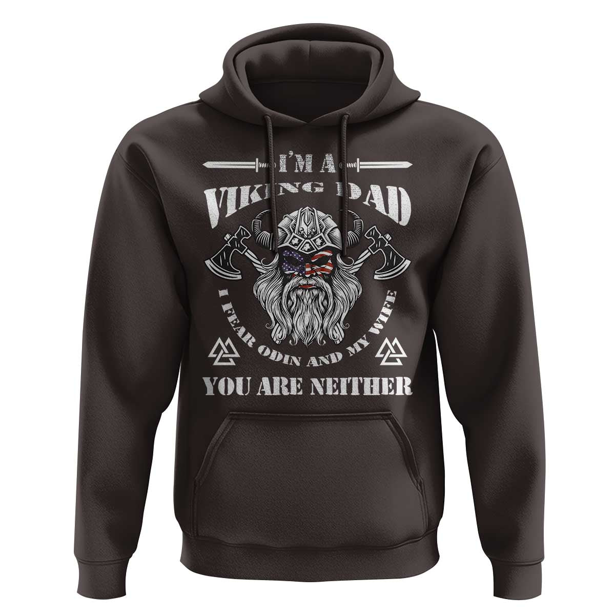 Viking Dad Hoodie I Fear Odin And My Wife