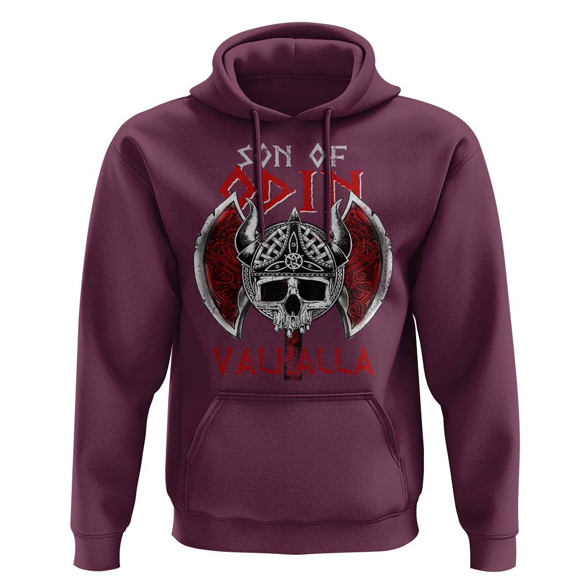 Viking Hoodie Son Of Odin VALHALLA Norse Mythology