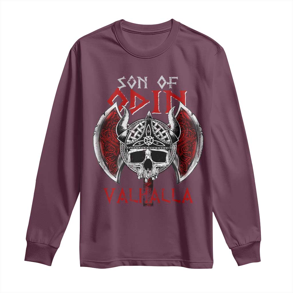 Viking Long Sleeve Shirt Son Of Odin VALHALLA Norse Mythology