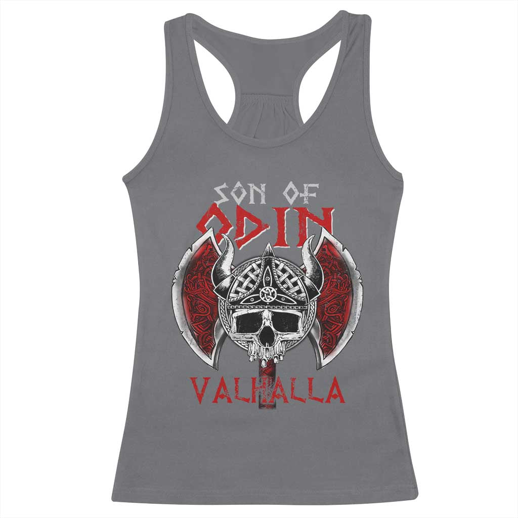 Viking Racerback Tank Top Son Of Odin VALHALLA Norse Mythology
