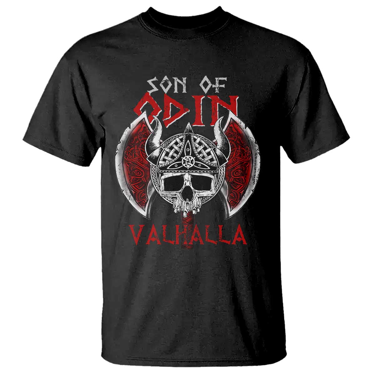 Viking T Shirt Son Of Odin VALHALLA Norse Mythology