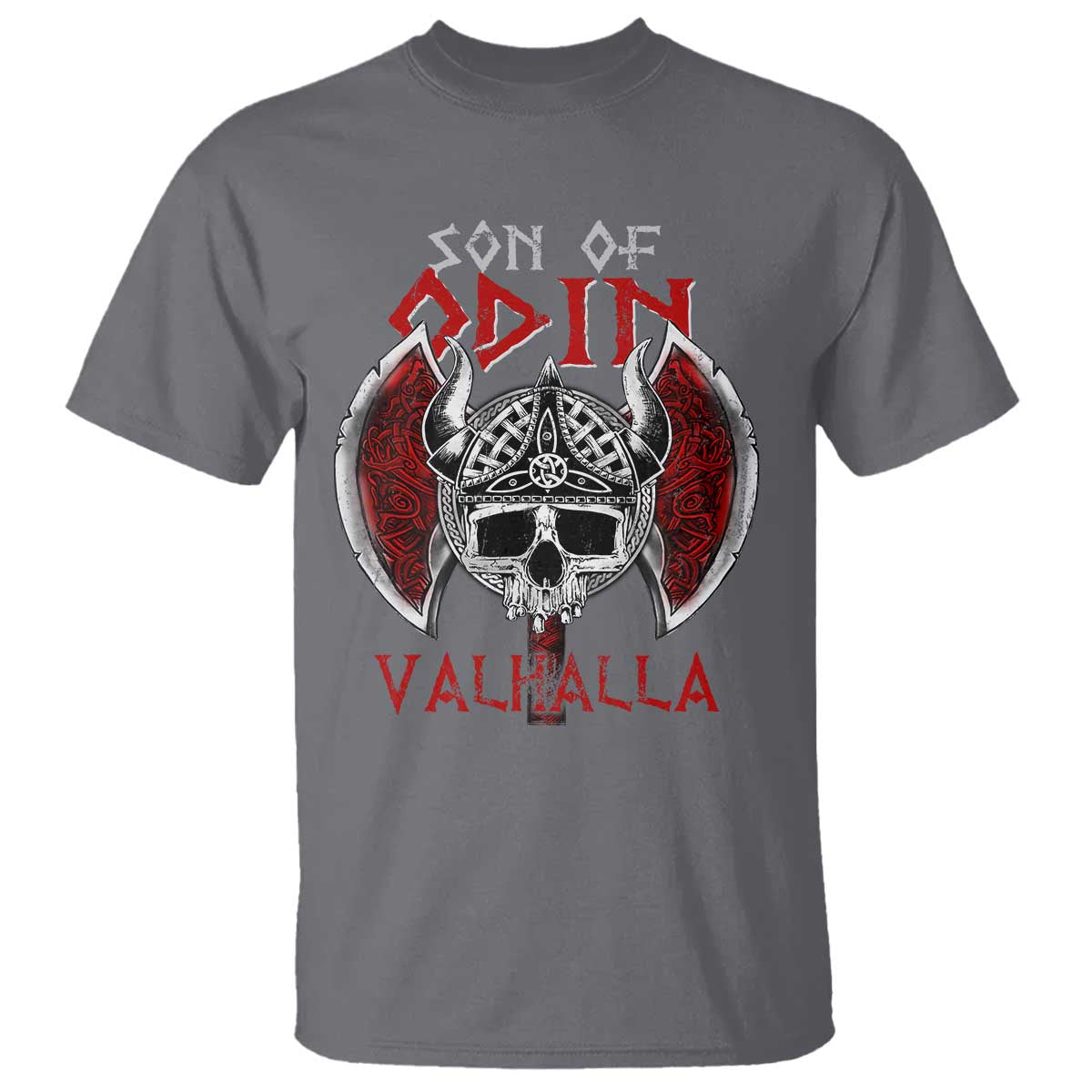 Viking T Shirt Son Of Odin VALHALLA Norse Mythology