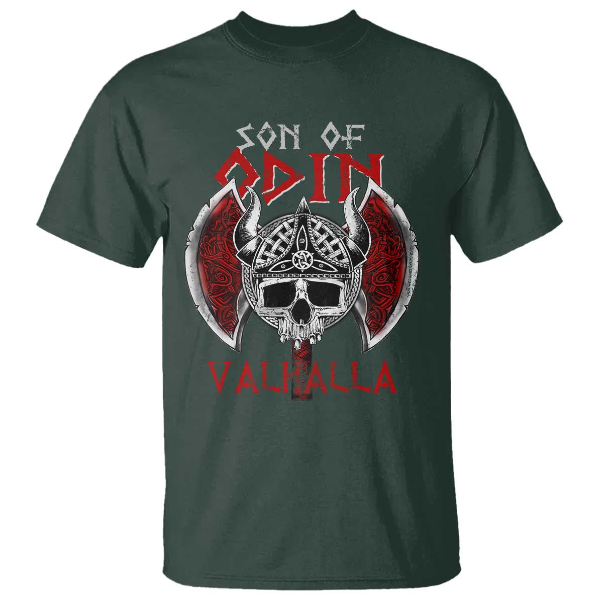 Viking T Shirt Son Of Odin VALHALLA Norse Mythology