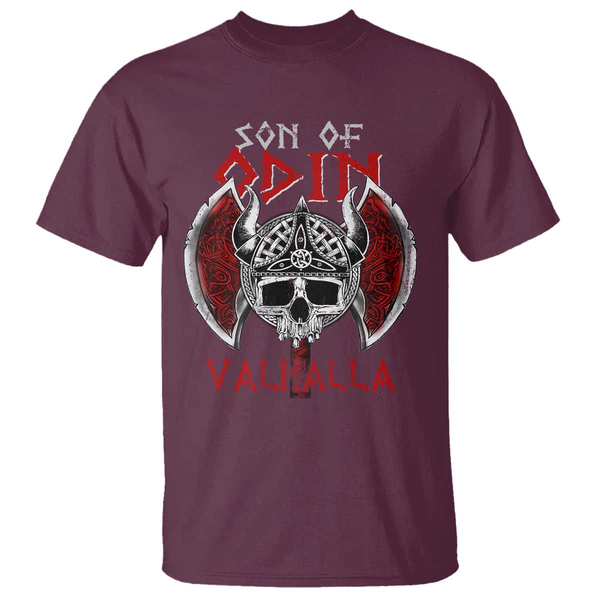 Viking T Shirt Son Of Odin VALHALLA Norse Mythology