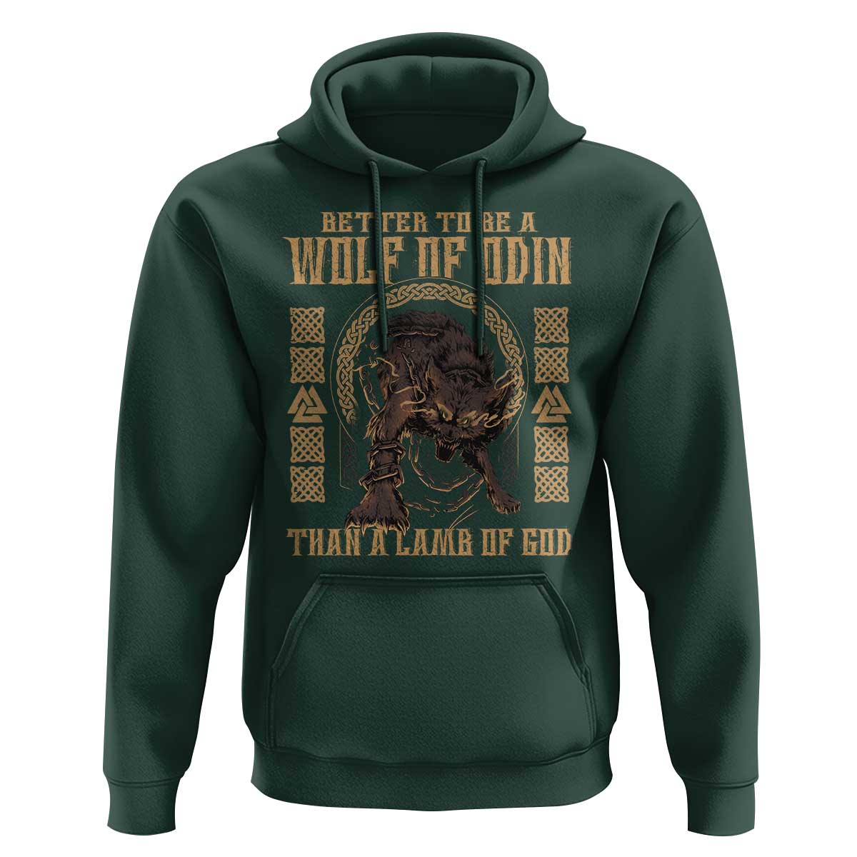 Viking Hoodie Better To Be Wolf Of Odin Norse Mythology