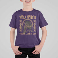 Viking T Shirt For Kid Better To Be Wolf Of Odin Norse Mythology