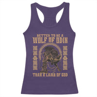Viking Racerback Tank Top Better To Be Wolf Of Odin Norse Mythology