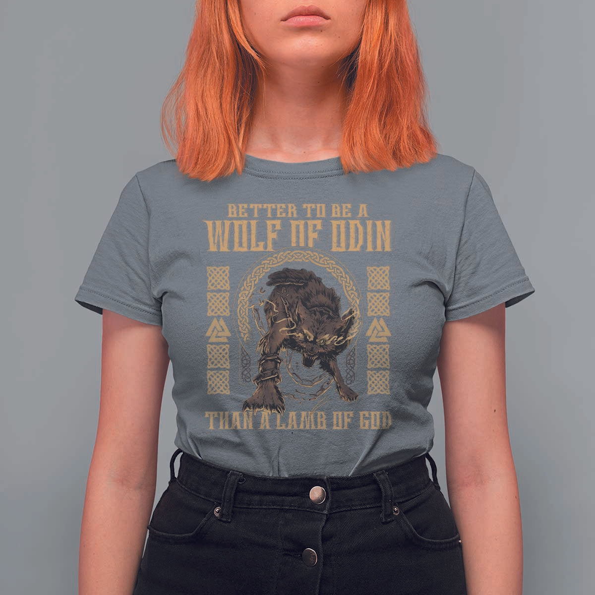 Viking T Shirt For Women Better To Be Wolf Of Odin Norse Mythology