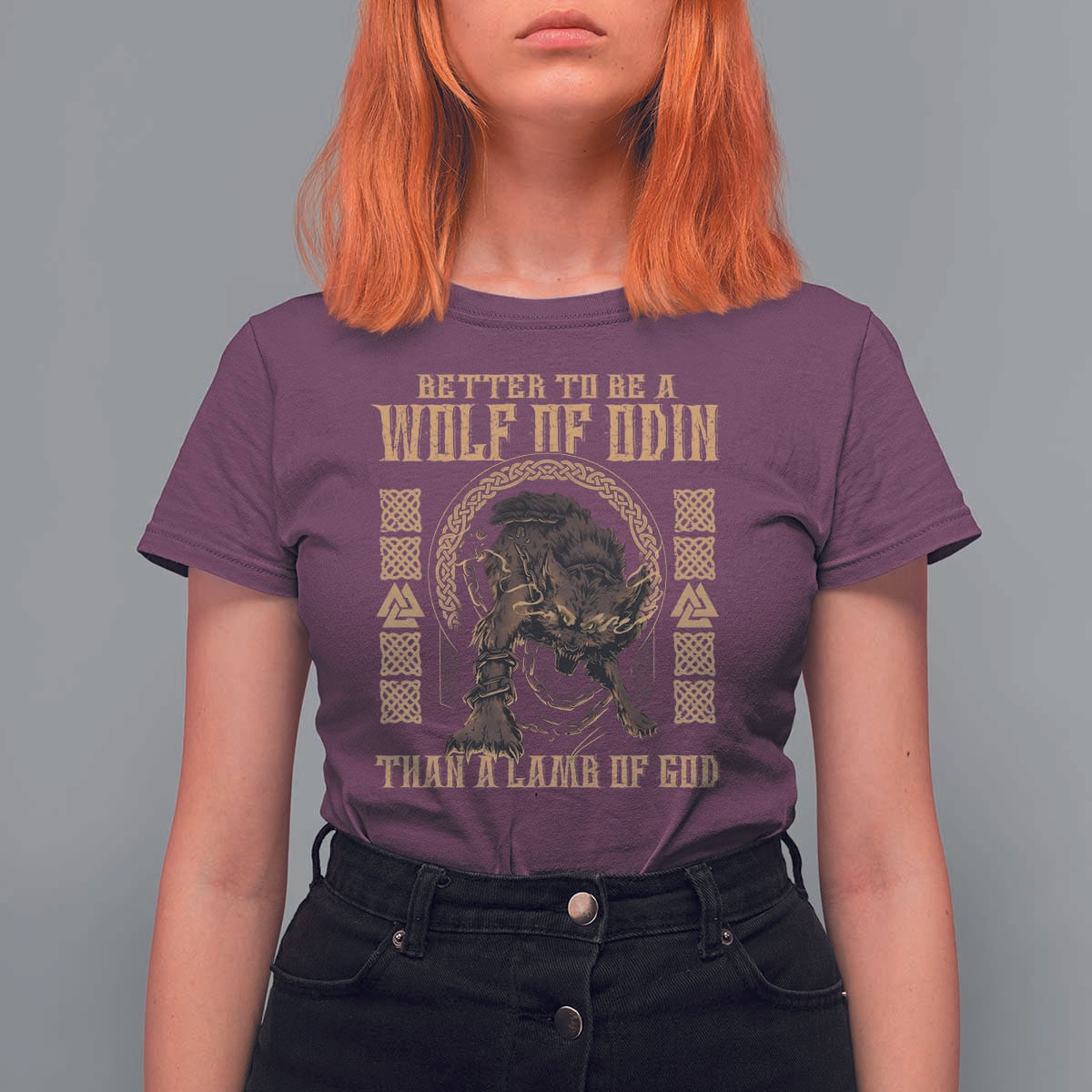 Viking T Shirt For Women Better To Be Wolf Of Odin Norse Mythology