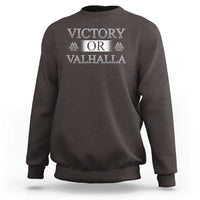 Viking Sweatshirt Victory Or Valhalla Norse Mythology