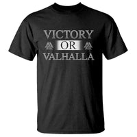 Viking T Shirt Victory Or Valhalla Norse Mythology