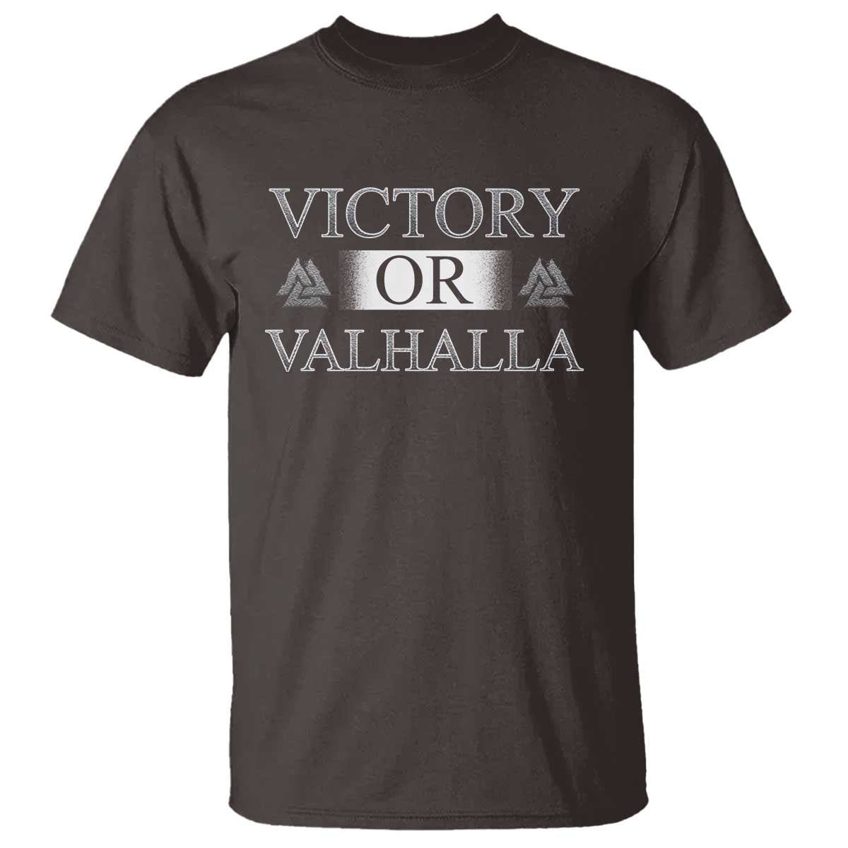 Viking T Shirt Victory Or Valhalla Norse Mythology